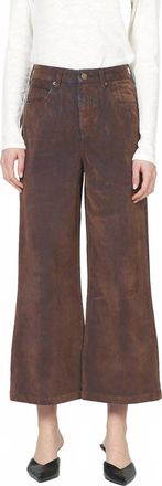 Dear John Denim Audrey Wide Leg Ankle Pant In Bison