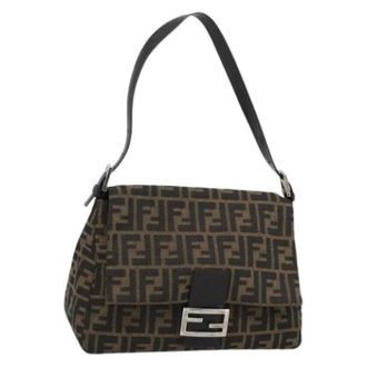 Fendi Pre-owned Zucca Canvas Shoulder Bag - Dames - Pre-owned - Bruin - Maat: ONE Size