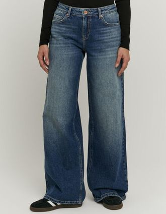 Tally Weijl Loose-fit-Jeans TALLY WEIJL SPADEWACKIE5, Damen, Gr. 34, N-Gr, midschwarz indigowash dirtybeige, Denim/Jeans, Obermaterial: 99% Baumwolle, 1% Elasthan