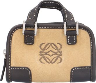 Loewe Amazona Beige Leather Pouch (Pre-Owned)