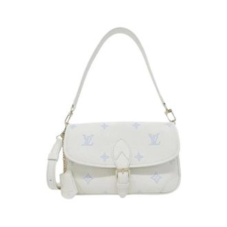 Louis Vuitton Pre-owned Diane Monogram Empreinte Schoudertas - Dames - Pre-owned - Wit - Maat: ONE Size Leer