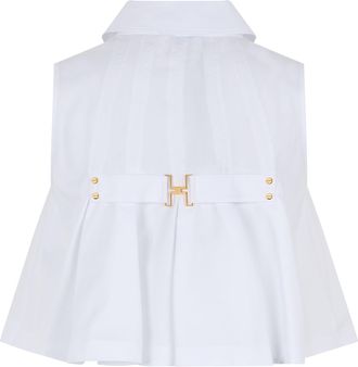 Elisabetta Franchi Womens Shirt Poplin Cotton White
