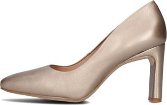 Unisa Schoenen, Dames, Bruin, 38 EU, Leer, Bronze Pump Waba