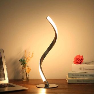 OEM L&aacute;mpara Espiral, L&aacute;mpara De Mesa Espiral, Luz Nocturna Para Mesita De Noche, Luz Ambiental, L&aacute;mpara De Lectura, Luz Nocturna Decorativa, L&aacute;mpara En Fo