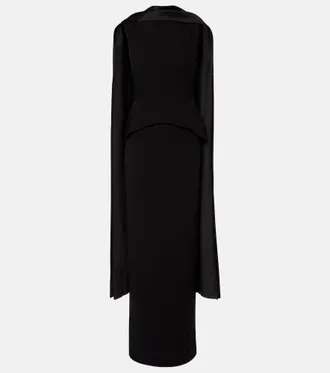 Solace London Annie scarf-detail gown