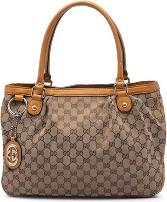 Gucci Pre-owned Tote Bags, female, Brown, Size: ONE SIZE Pre-owned Tote Bag