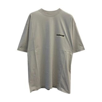 Balenciaga Crew Neck T-Shirt - male - Balenciaga - T-Shirts - Gray - L - Tops