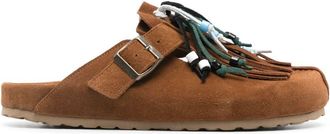 Scarosso Geo suede sandals - men - Calf Suede/Calf Suede/Rubber - 47 - Brown
