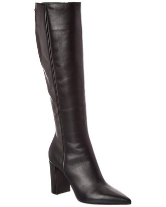 Gianvito Rossi Lyell 85 Leather Knee-High Boot