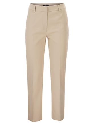 Max Mara Weekend Maxmara Wkdvite stretchkatoenen broek