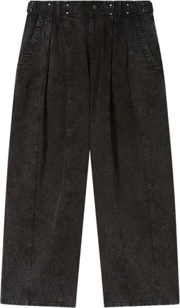 Isabel Marant x Ireme straight broek met studs - Zwart