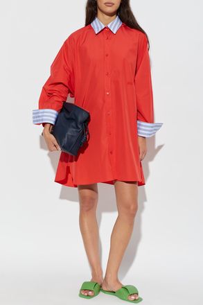 Loewe Shirt Dress, Womens, Red