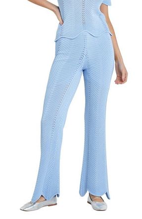 English Factory Wavy Knit Pants in Powder Blue at Nordstrom, Size Medium