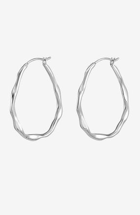 Dower & Hall Large Oval Waterfall Hoops in Sterling Silver at Nordstrom