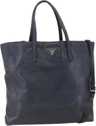 Prada Pre-owned Tote Bags, female, Black, Size: ONE SIZE Pre-owned Vintage Tote Bag