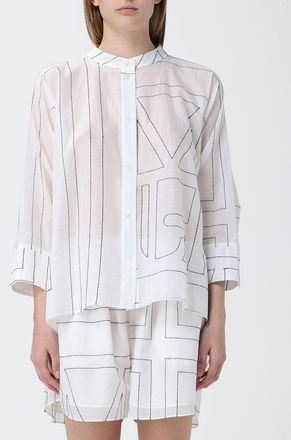 Meimeij Camicia Meimeij in cotone con stampa logo