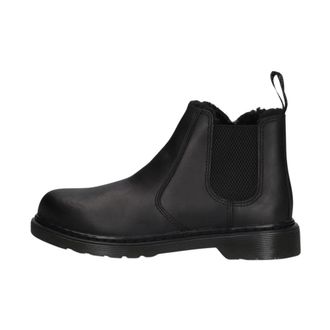 Dr. Martens Schoenen, Dames, Zwart, 37 EU, Leer, 2976 Chelsea Boots met Faux Fur Voering