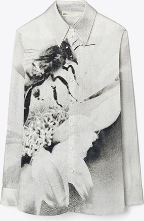 Tory Burch Womens Printed Viscose Shirt, size 16