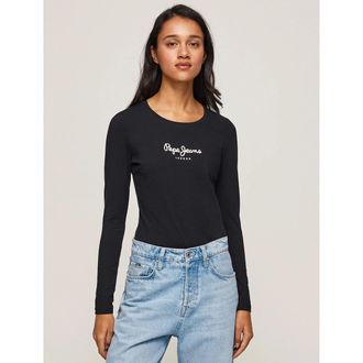 Pepe Jeans London T-shirt met lange mouwen en logo