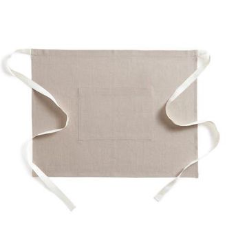 Solino Home Linen Apron 21 x 27 Inch for Dining Table, Holiday and Everyday Table Decor - Classic Linen Bistro Apron in Natural /Ivory at Nordstrom