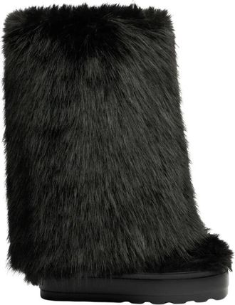 Casadei Dubbelzijdige hoge laars - Dames - Winterlaarzen - Zwart - 40 1/2 EU - Polyester - Schoenen