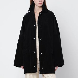Toteme Black corduroy overshirt jacket