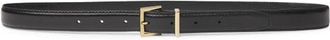 Frame Denim The Square Buckle Leather Belt in Black at Nordstrom, Size X-Small