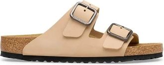 Birkenstock Arizona Wire Buckle Regular Fit - unisex - Schoenen - Beige - Maat: 45 EU Leer