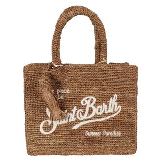 MC2 Saint Barth Colette Raffia Bag - female - MC2 Saint Barth - Shopping Bags - Brown - ONE SIZE - Bags