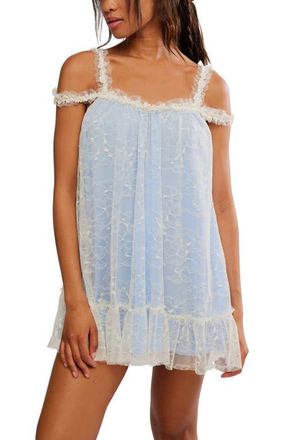 Free People Heartbreaker Mini Slip Chemise in Toasted Eggnog Combo at Nordstrom, Size X-Small