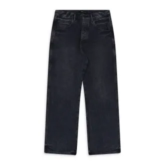 Purple Dark Indigo Royalties Canvas Baggy Fit Jeans