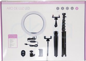 OEM L&aacute;mpara Aro Luz Led 26cm Sobremesa - Polli&eacute;