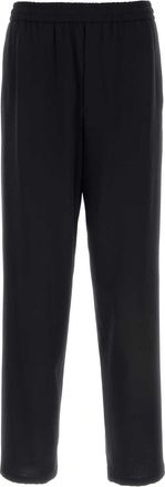 Giorgio Armani Dark Blue Twill Wide Leg Pant