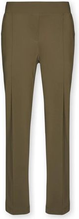 Elena Miro Jersey Broek - Dames - Slim Fit Broeken - Groen - XS - Polyester - Broeken
