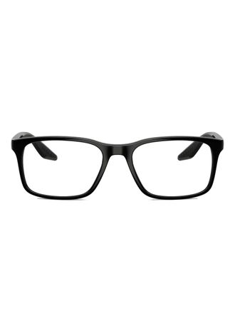 Prada rectangle-frame glasses - men - Acetate - 54 - Black