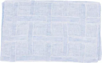 Emporio Armani Checked Linen Scarf - Grey