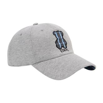 Iceberg Bear Appliqu&eacute; Baseball Cap - Heren - Petten - Grijs - ONE Size - Katoen - Accessoires