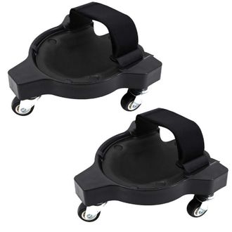 OEM Juego De 2 Rodilleras Flexibles Con Ruedas Para Jard&iacute;n, Obra, Color Negro