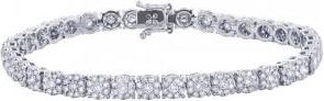 Allurez 3.55ct 18k White Gold Diamond Ladys Bracelet