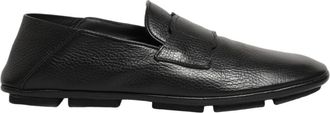 Dolce & Gabbana Deerskin Driver Schoenen - Heren - Loafers - Zwart - 42 EU - Leer - Schoenen