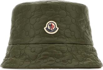 Moncler Olive Green Nylon Reversible Bucket Hat