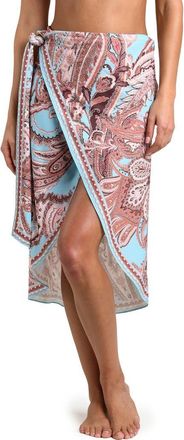 L'agence Paisley Cover-Up Pareo in Blue Multi at Nordstrom