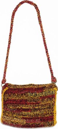 Nicholas Daley Messenger Bag In Red/black/yellow