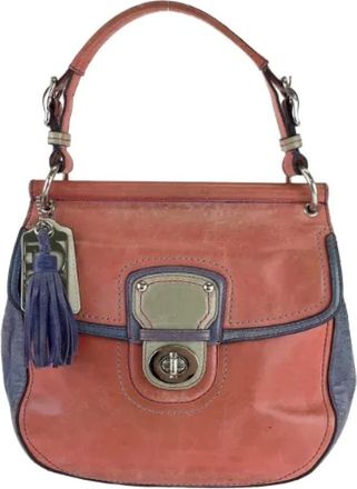 Coach Pre-owned Handbags, female, Pink, Size: ONE SIZE Pre-owned Leather handbags