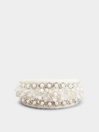 Roger Vivier Efflorescence Hair Band in wool