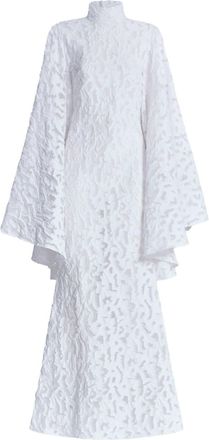 Taller Marmo Mina Mina Mina maxi dress - women - Polyester/Cotton/Other fibres/Nylon - 44 - White