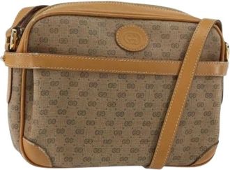 Gucci Pre-owned Plastic Cross Body Bag - Dames - Vintage Schoudertas - Bruin - ONE Size - Vintage