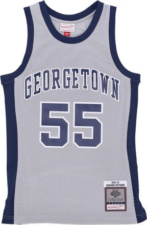 Mitchell & Ness Georgetown Hoyas Basketball Tank Top - Heren - Tops zonder mouwen - Grijs - M - Polyester - Tops