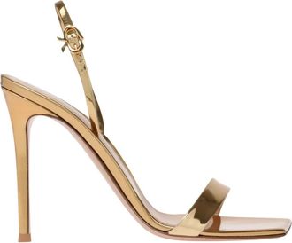 Gianvito Rossi Ribbon Stiletto - Dames - Schoenen - Geel - Maat: 40 1/2 EU Leer