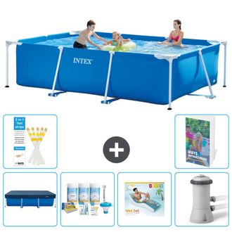 Intex Piscina Con Estructura Rectangular - 300x200x75 Cm - 7-piezas S172